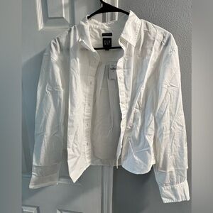 Gap cropped oxford shirt